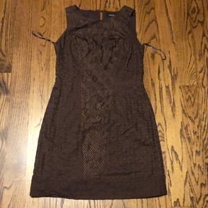 WHBM dress rich brown size 8